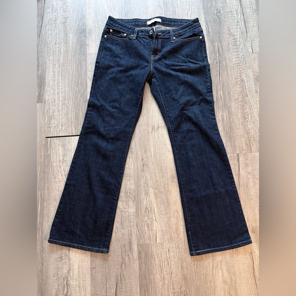 Levi's 545 Low Boot Cut Jeans dark wash trendy size 10 denim